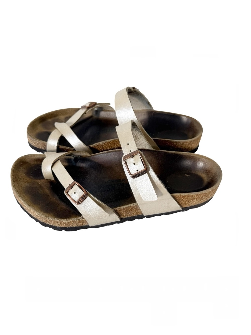 Birkenstock Mayari Women BirkoFlor Graceful Antique Lace Toe Loop Sandal 8 Wide